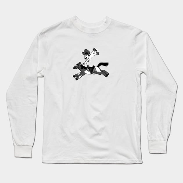 Cowboy cat Long Sleeve T-Shirt by Sierine